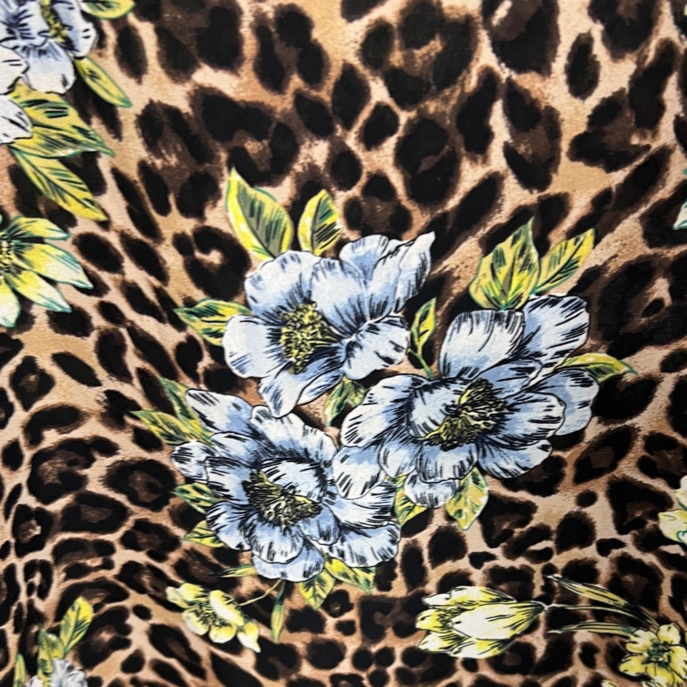 White House Black Market Floral Leopard Slip Dress - Picture 4 of 9